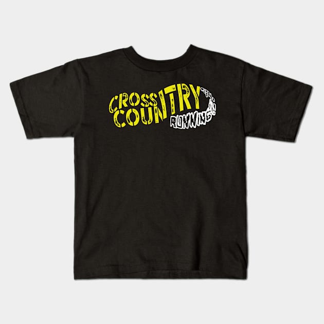XC Cross Country Runner Coach Kids T-Shirt by BOOBYART